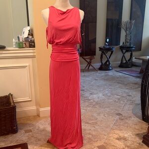 Adriana Pappell Pink Sleeveless Cocktail Prom Dress